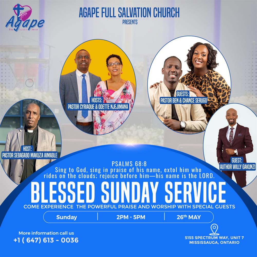 Agape FS Church Blessed Sunday Service on Sunday May 26, 2024